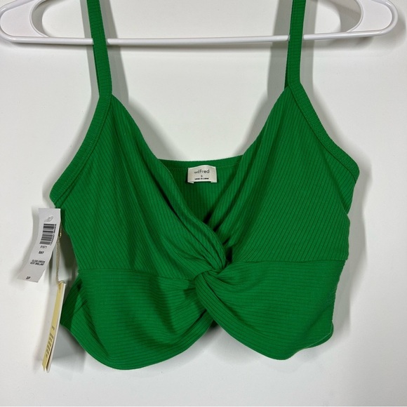 NWT Aritzia Wilfred Bay Ribbed Twist Front Tank Size Small - Picture 4 of 7